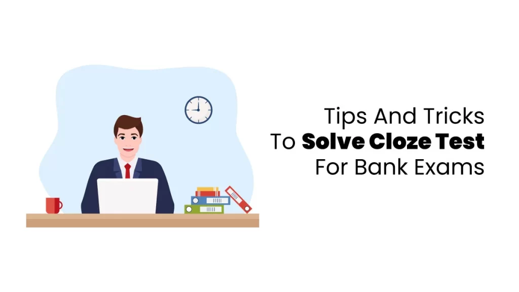 vector image representing Cloze Test For Bank Exams